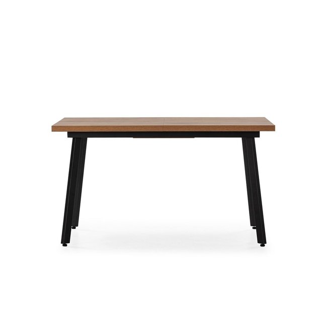 Table extensible avec pieds en métal - IRMA Couleur bois foncé <span itemprop=