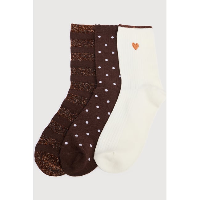 Lot de 3 paires chaussettes hautes - BONOBO