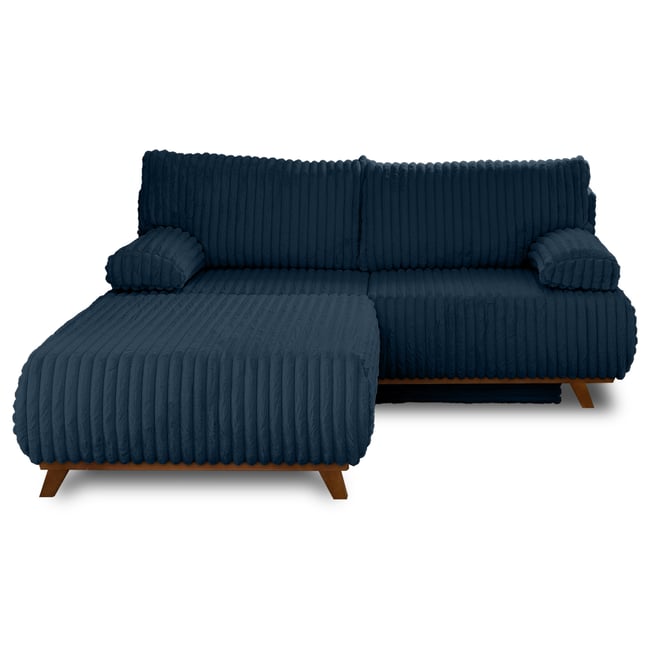 Canapé Convertible 4 places - CRISTAL Couleur bleu <span itemprop=