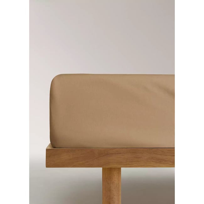 Drap-housse percale de coton 300 fils lit 90 cm - MANGO HOME