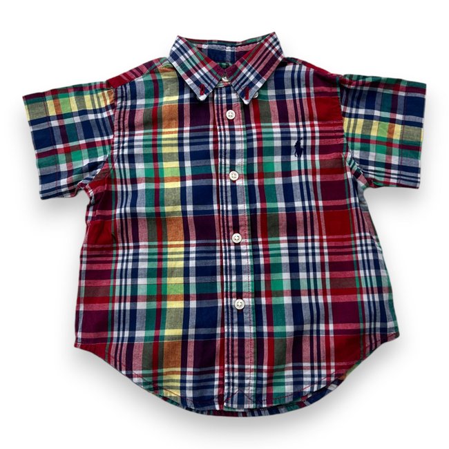 Chemise bébé - Très bon état rouge <span itemprop=