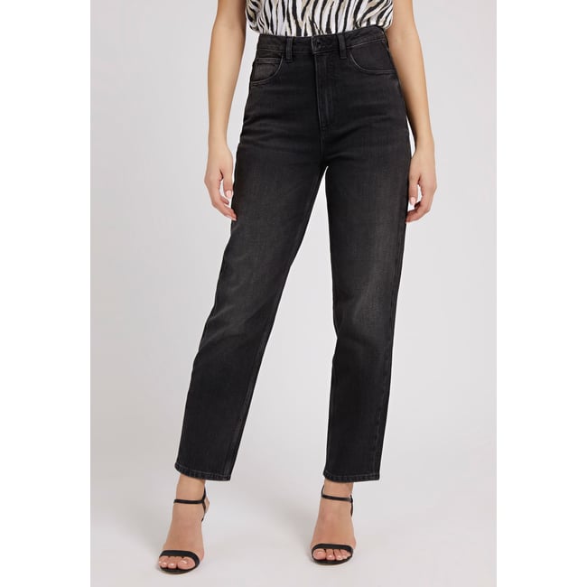 Mom Jeans noir <span itemprop=