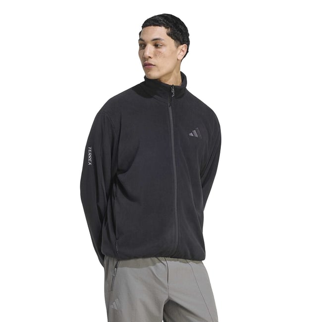 Midlayers Fleece Hiking Jacket, black, adidas Performance