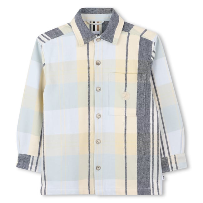 Chemise à manches longues bleuglacier <span itemprop=