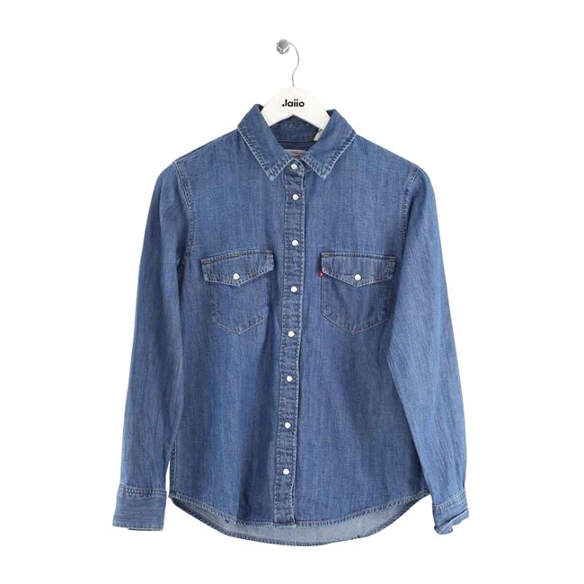 Chemise en coton - Très Bon État bleu <span itemprop=