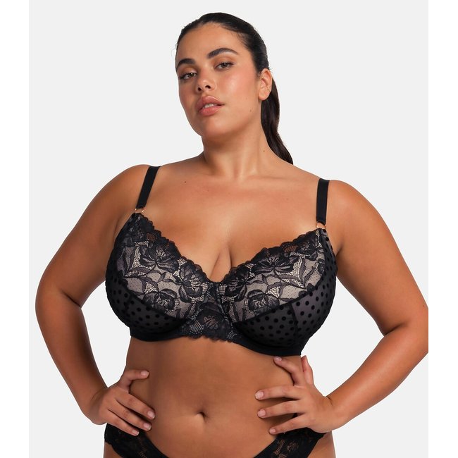 Yasmine Underwired Bra, black, DORINA