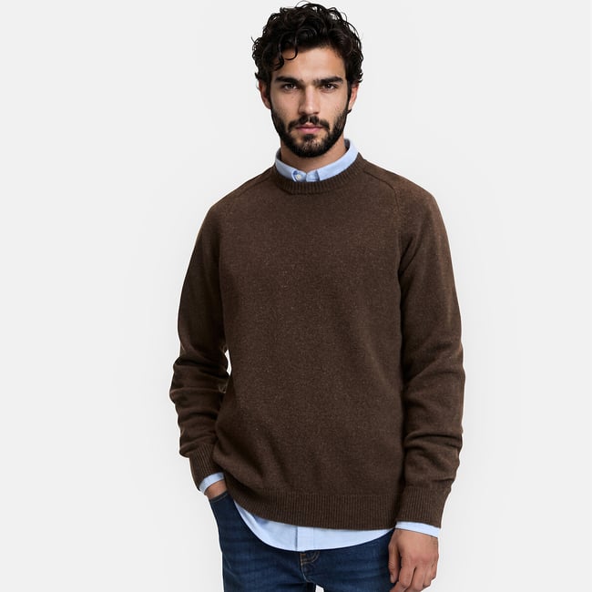 Jersey con cuello redondo de lana de oveja Signature ELIOT - LA REDOUTE COLLECTIONS