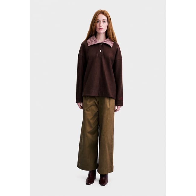 Sweatshirt Mogami MOGAMI marron glace <span itemprop=