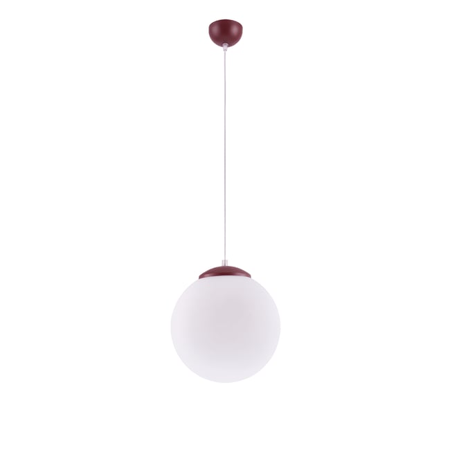 Suspension Acier Bourgogne E27 1 Ugo Couleur bourgogne <span itemprop=