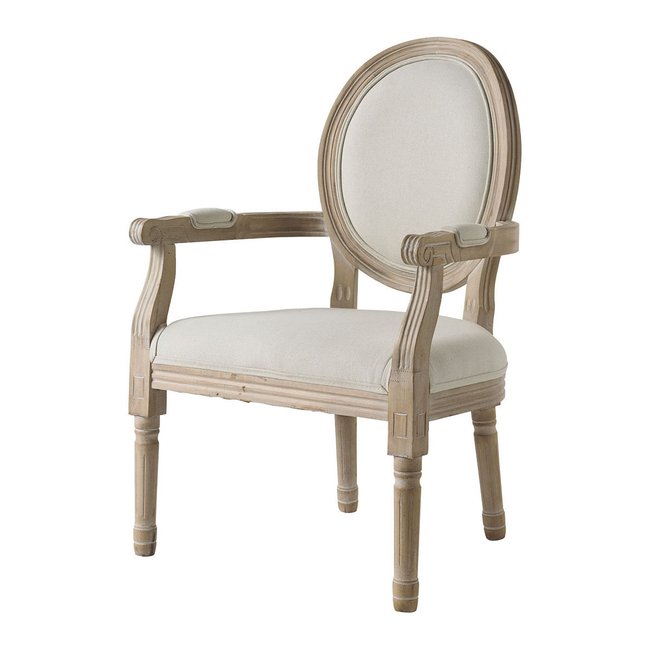 Fauteuil Marie-Antoinette Couleur beige <span itemprop=