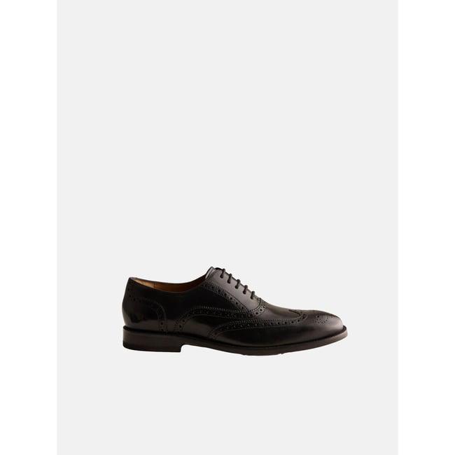 Chaussures richelieu avec semelle en cuir signature noir <span itemprop=