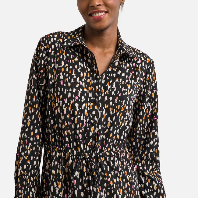 Animal midi shirt dress clearance