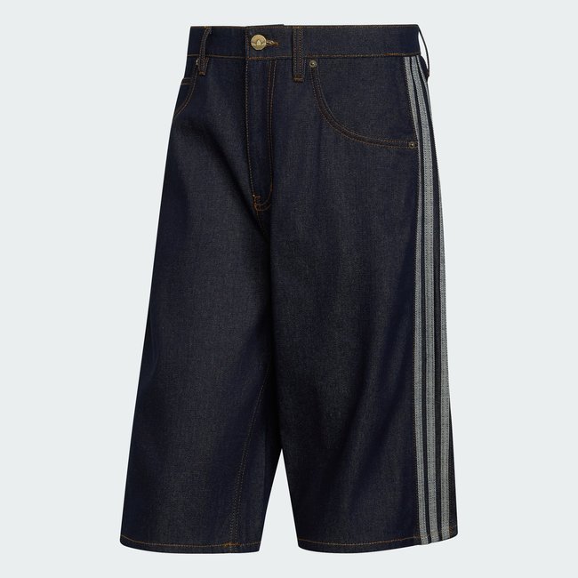 JORT TAILLE MI-HAUTE COUPE DROITE FIREBIRD ADICOLOR indigo denim <span itemprop=