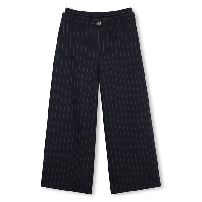 Pantalon large bleu mistral <span itemprop=
