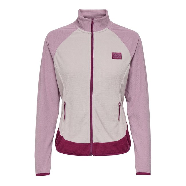 Chaqueta de senderismo con cremallera rosa <span itemprop=