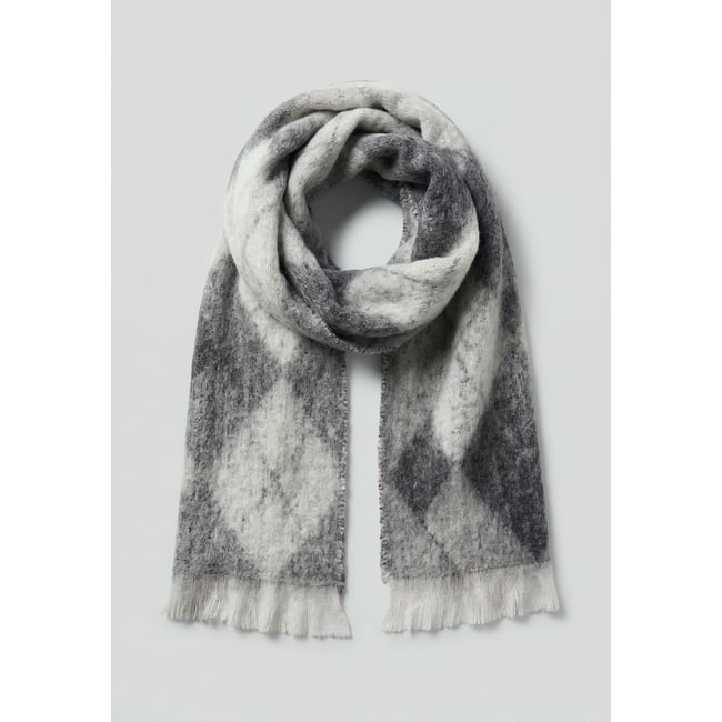 Écharpe homme à motifs losanges SORINO grey <span itemprop=
