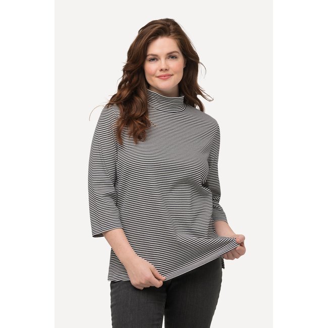 T-shirt in jersey a coste - Verde - Taglie forti - 15.00