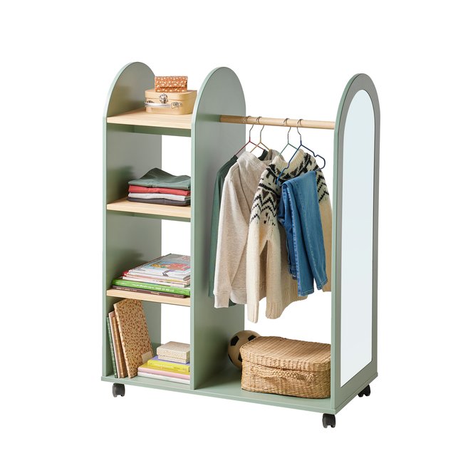 Portant miroir arc-en-ciel Couleur vert sauge <span itemprop=