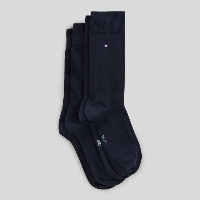 Chaussettes unies en coton - MONOPRIX