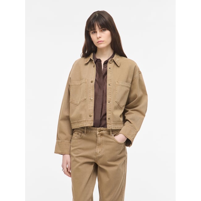 Veste En Jean marron - dull gold1 <span itemprop=