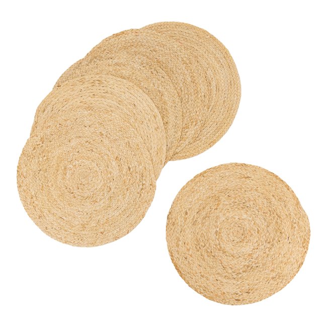Set de table en maïs (Lot de 6) beige <span itemprop=
