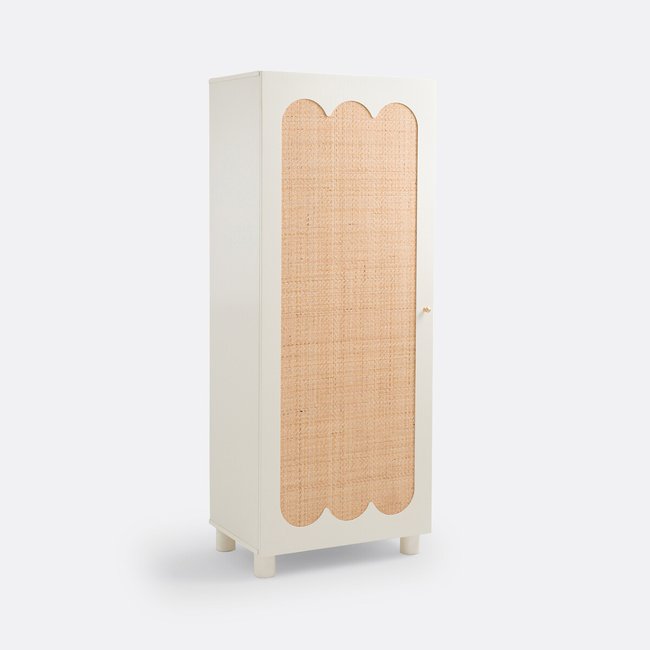 Armoire penderie, 1 porte, Ptilu Couleur chêne <span itemprop=
