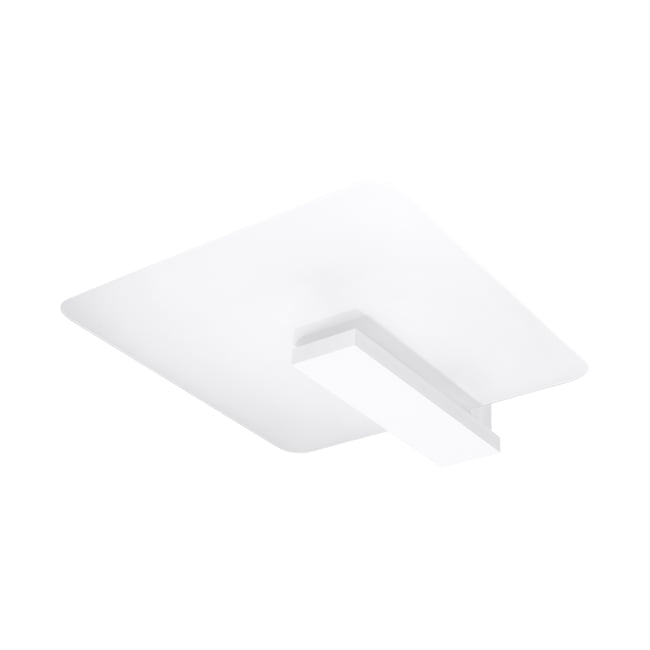 Plafonnier Bois Blanc E27 2 Lappo Couleur blanc <span itemprop=