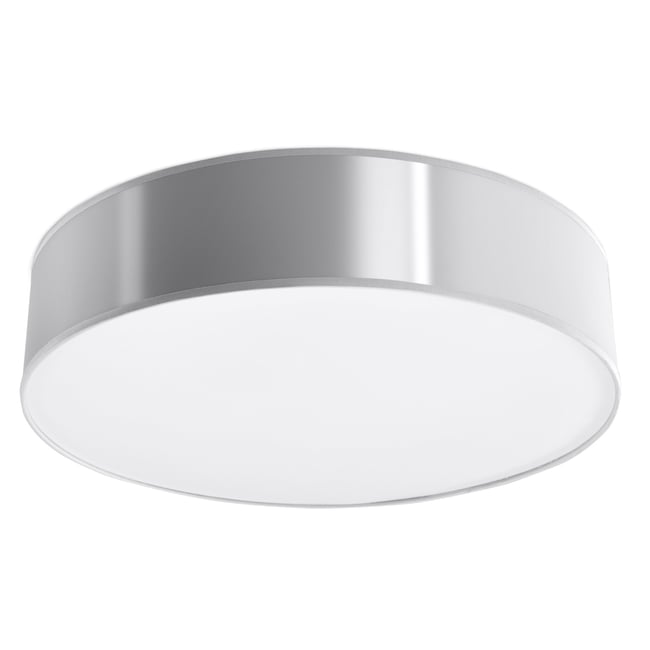 Plafonnier PVC Gris E27 3 Arena Couleur gris <span itemprop=