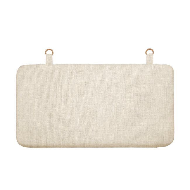 Tête de lit en lin et mousse naturelle Couleur beige lin naturel <span itemprop=
