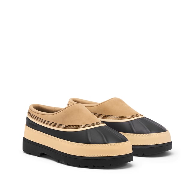 Sabots imperméables AMBLER camel/noir <span itemprop=