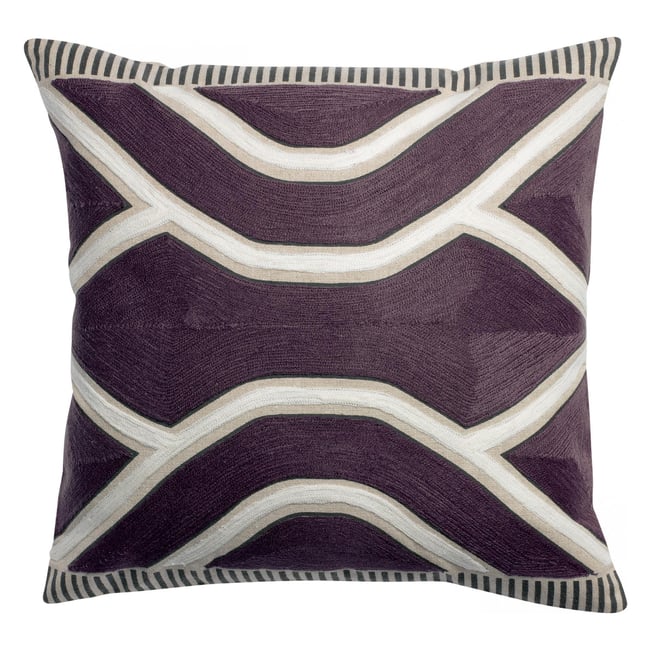 Coussin Johan brodé raisin <span itemprop=