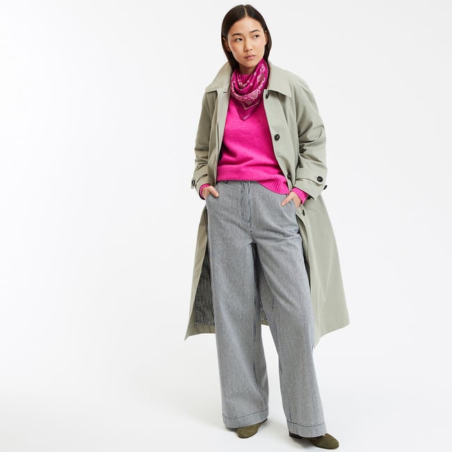 Gabardina oversize con botones, Signature MAURICE
