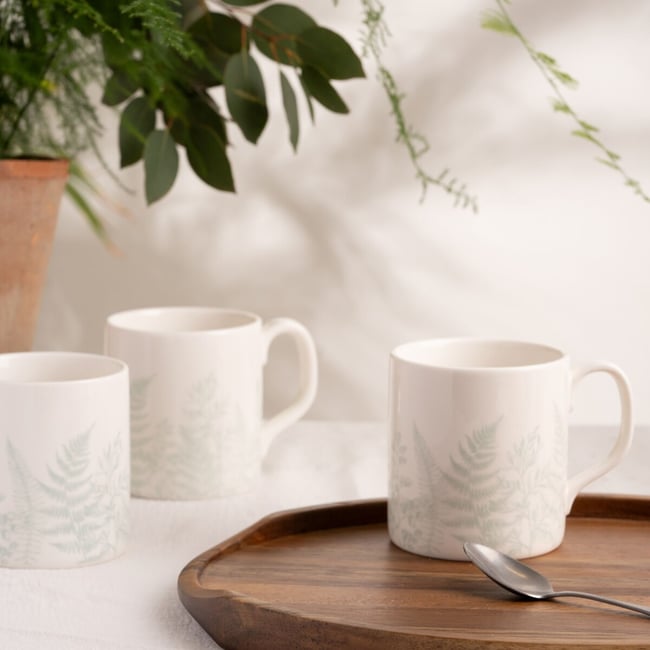 Set of 2 Signature Botanical Mugs, green, MARY BERRY