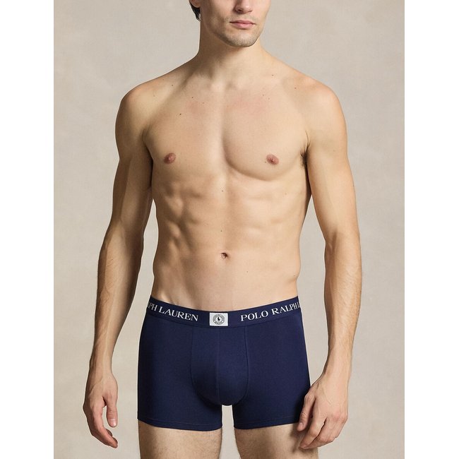Lot de 3 slips-boxers classiques en coton stretch - POLO RALPH LAUREN