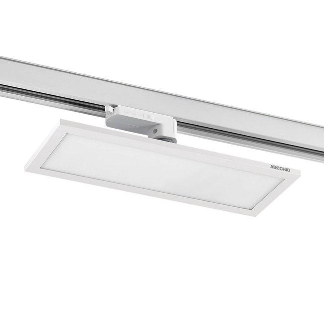 Projecteur pour rail électrique LED, Hairis Couleur blanc (ral 9010) <span itemprop=
