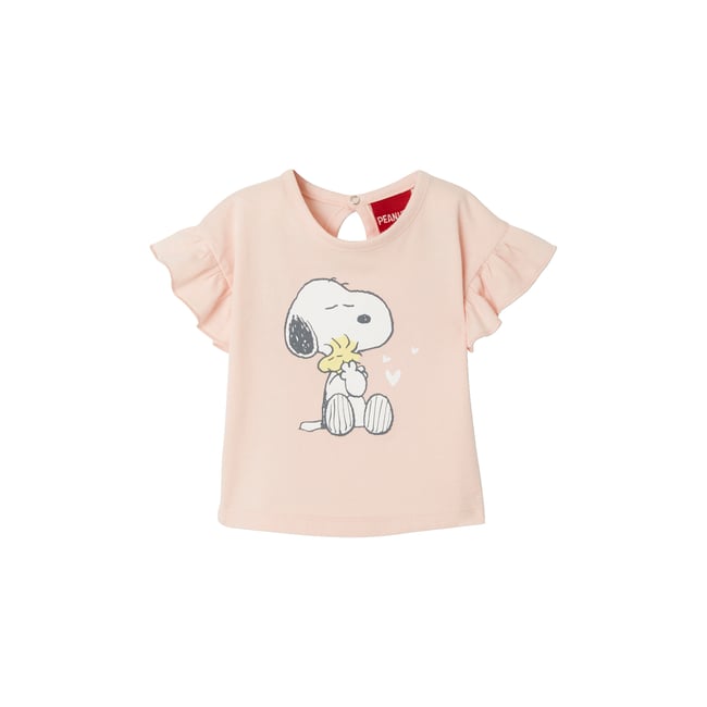T-shirt Snoopy Peanuts rose anime placé <span itemprop=