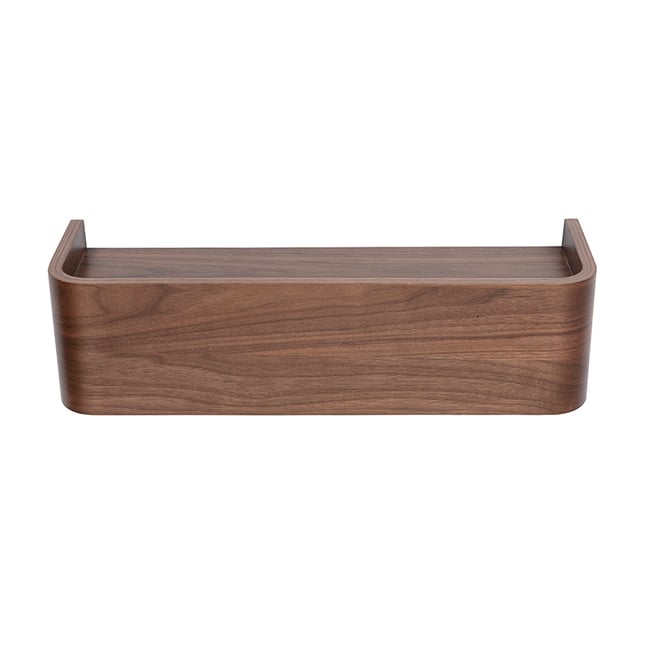 Etagère murale bois foncé noyer L48 cm HOPE Couleur noyer <span itemprop=