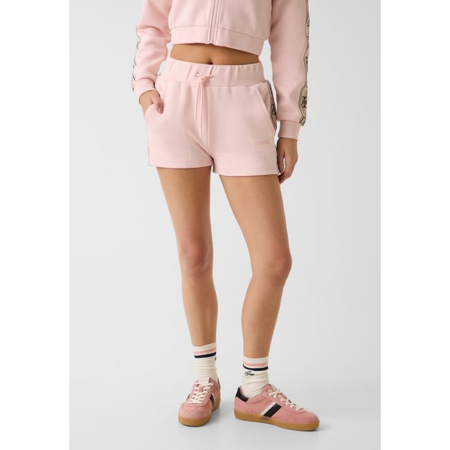 Short Logo Sur Le Côté rose <span itemprop=