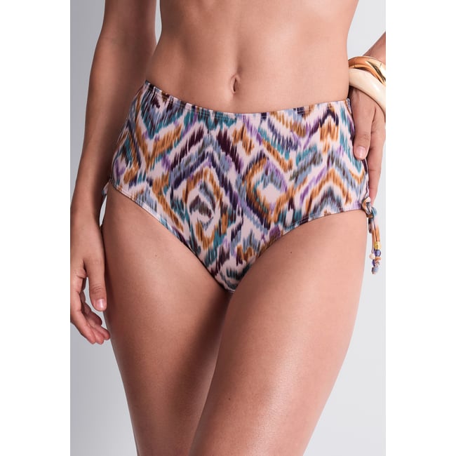 Bas de maillot de bain taille haute Aurora Sands rose <span itemprop=