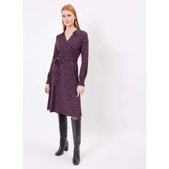 Robe chemise imprimée en maille EZO - PRINCESSE NOMADE