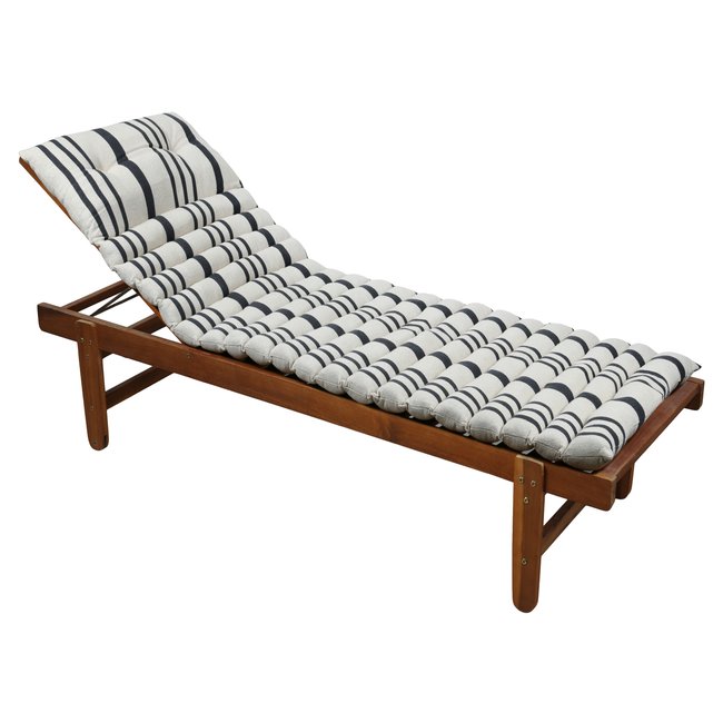 Matelas bain de soleil extérieur à rayures - LOVELY CASA