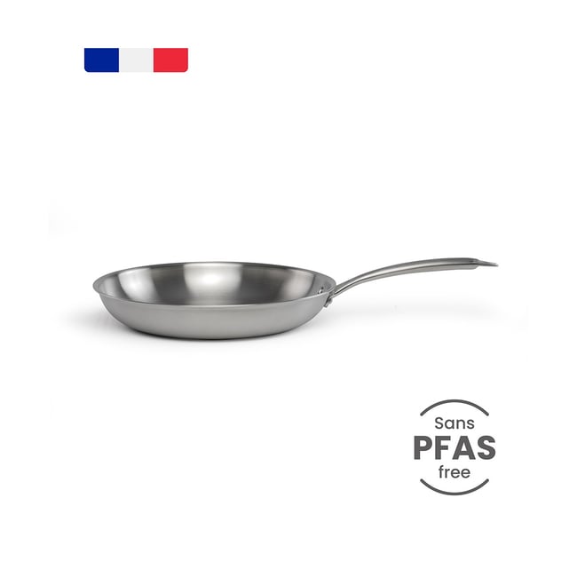 Brigade - Poêle en acier inoxydable 24 cm - LIVOO