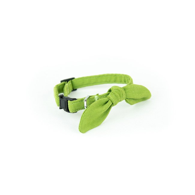 Coleira para gato Nyanza, Malü Pet Wear verde <span itemprop=