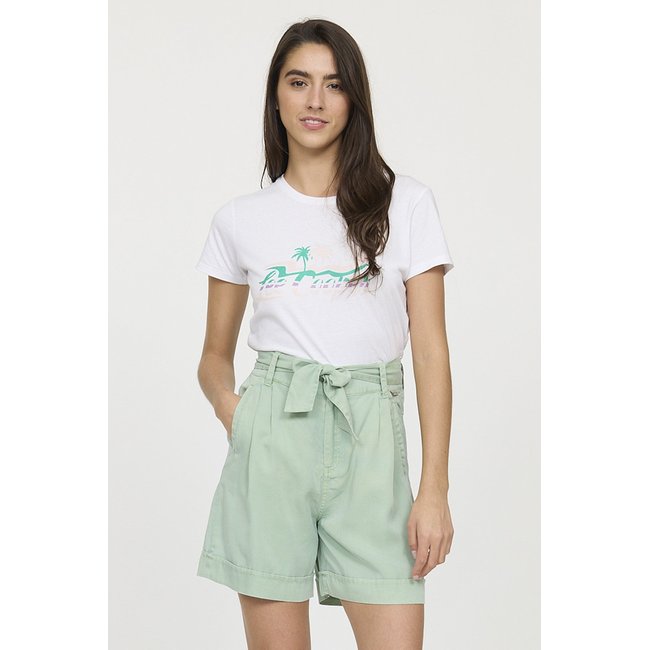 Short tencel regular NADA vert <span itemprop=