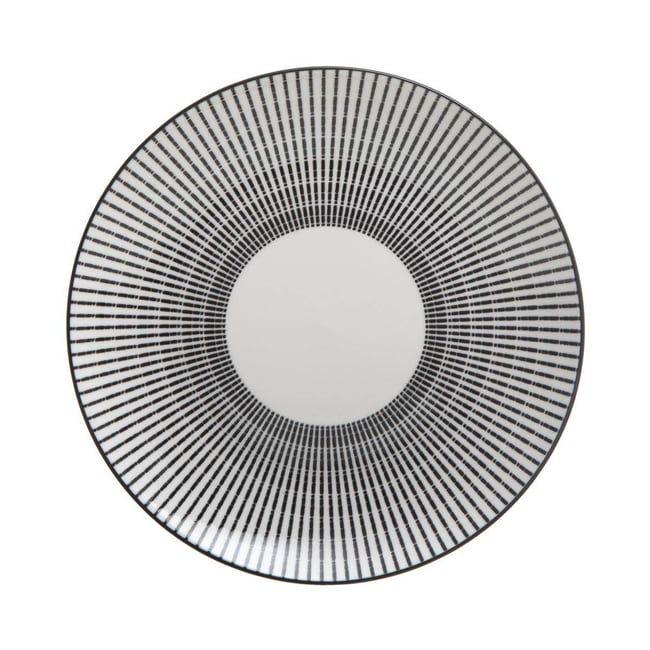 Lot de 6 assiettes en porcelaine LUNIS - SECRET DE GOURMET