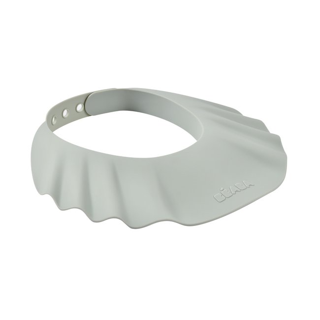 Visière de bain bébé en silicone vert brumeux <span itemprop=