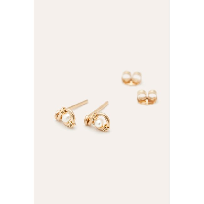 Puces Pina - Perle de culture argent / tanzanite <span itemprop=