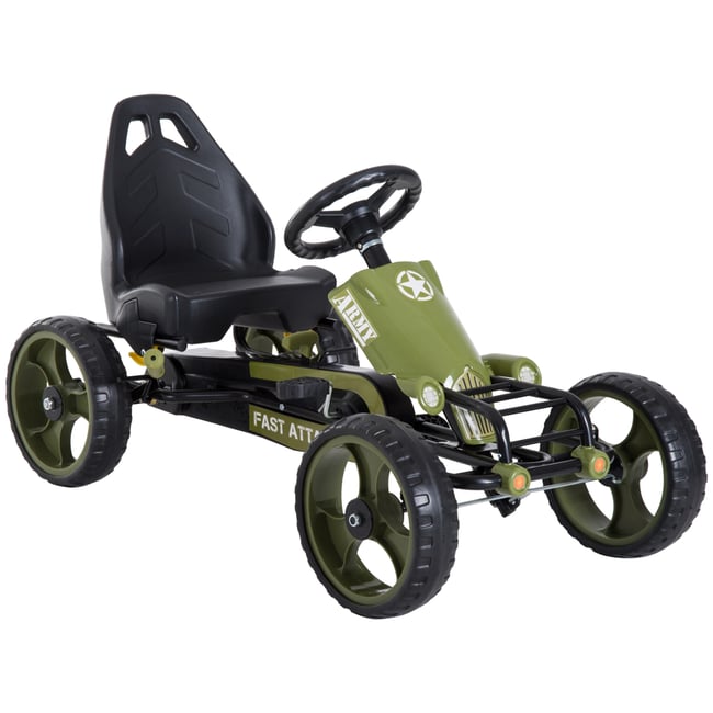 Kart à pédales Métal Vert vert <span itemprop=