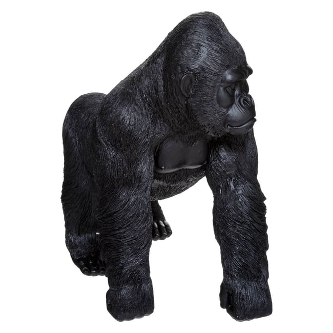 Statue gorille Couleur noir <span itemprop=