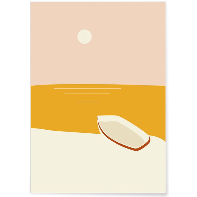Affiche Abstract Landscape 3 Couleur blanc <span itemprop=